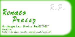 renato preisz business card